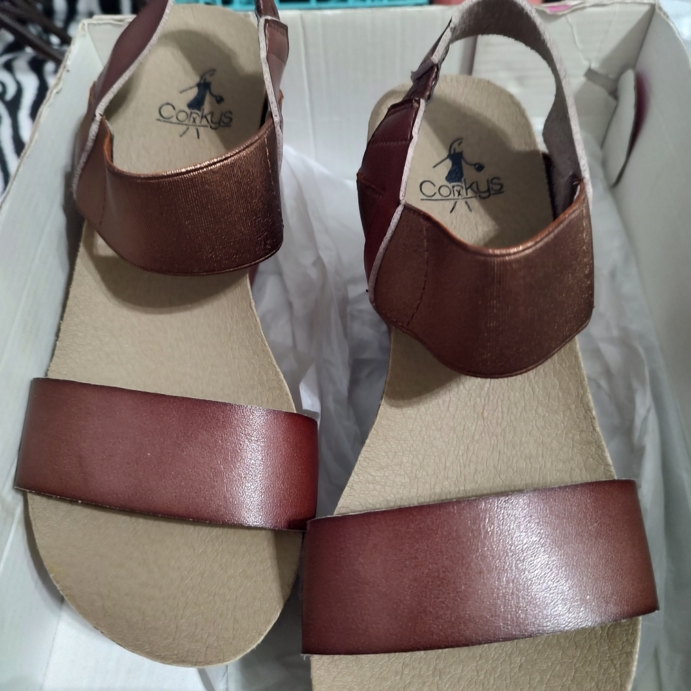 Ladies Corky's wedge sandals